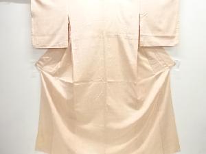 アンティーク　花唐草模様織り出し本塩沢100亀甲単衣着物